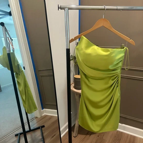 Dresses | Tarik Ediz Satin Cocktail Dress | Poshmark